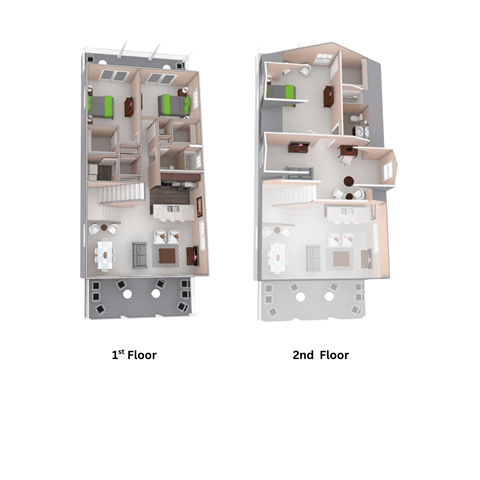 Floor plan for 3 beds, 2 baths, 2094 sqft